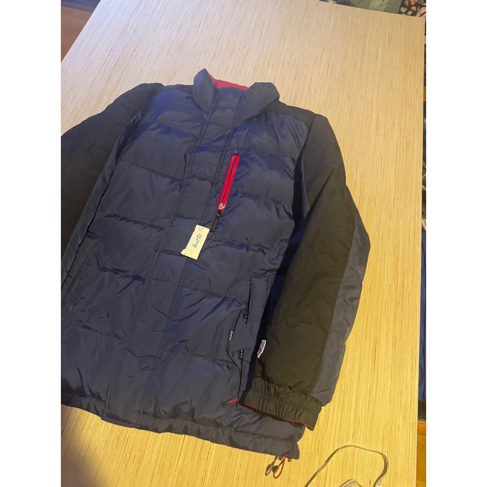 Tommy Hilfiger Reversible Puffer Jacket Mens XL Navy Red Blue Winter Coat NWT